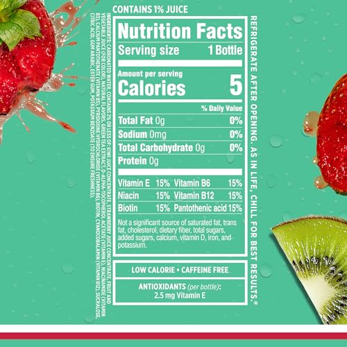 SPARKLING ICE, KIWI STRAWBERRY SPARKLING WATER, ZERO SUGAR FLAVORED WATER, WITH ANTIOXIDANTS AND VITAMINS, ZERO SUGAR, 17 FL OZ BOTTLES (PACK OF 12)