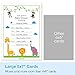 Papery Pop 30 Baby Shower Invitations Boy or Girl (with Envelopes) - Gender Neutral - Fits Perfectly with Safari Jungle Zoo Animals Baby Shower Decorations and Supplies