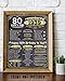 80th Birthday Poster (Eighty, 80) - Remembering The Year 1939-11x14 Unframed Art Print - Makes a Perfect Birthday Decoration Under $15