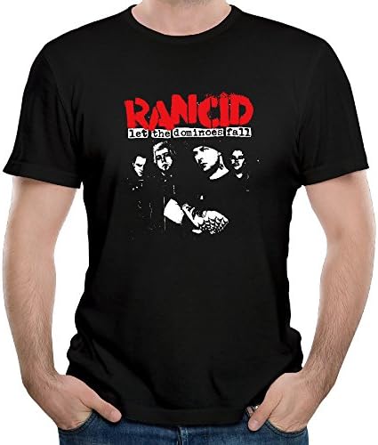 Simoymarina Man's Rancid Let The Dominoes Fall Band T Shirt Cotton