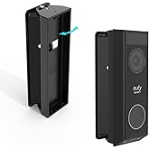 Adjustable 0-35 Degree Doorbell Angle Mount for eufy Security Video Doorbell E340 (Black)