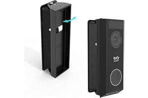 Adjustable 0-35 Degree Doorbell Angle Mount for eufy Security Video Doorbell E340 (Black)