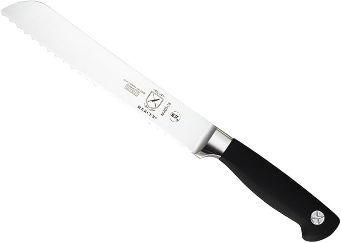 Mercer Culinary Genesis 8" Forged Bread Knife, Steel/Black: Amazon.com