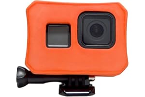 Floaty Case - Float for GoPro Hero 8 Black, Floating Housing Anti-Sink Floater Frame Water Sports Accessory - Orange