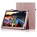ACdream Case for Lenovo Tab 2 A10 & Lenovo Tab3 10 Business, Folio Leather Cover Case for Lenovo Tab 2 A10-70 & Lenovo Tab3 10 Business Case with auto Wake Sleep Feature, Rose Gold
