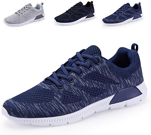 Men's Lightweight Running Shoes Mesh Sport Shoes Casual Knit Athletic Sneaker