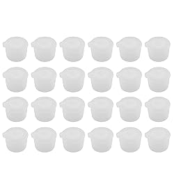 JCBIZ 24pcs Press in Bottle Adapter with Lid 18mm