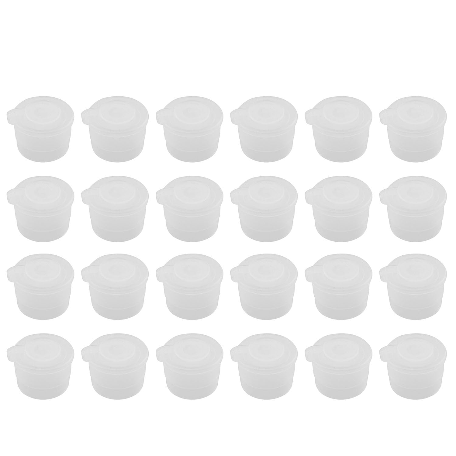 JCBIZ 24pcs Press in Bottle Adapter with Lid 18mm
