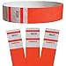 Goldistock Event Wristbands Select Series Day-Glow Neon Orange 500 Count | ¾” Arm Bands | Paper-Like Party Armbands | Wrist Bands