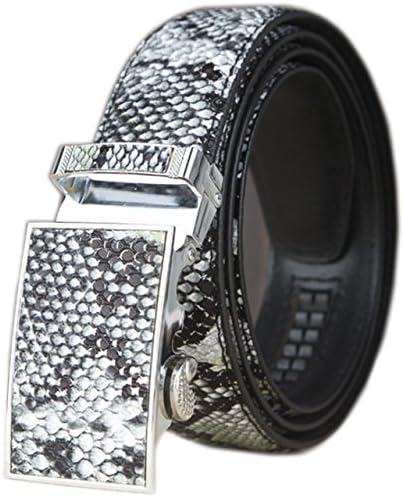 PAQUIN Men's Low Price Snake Belt Leather Python Buckle Cayman School Boy's 38mm 37"-42"