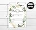 All Ewired Up 50 Greenery Wreath Bridal Shower Invitations and Envelopes (Large Size 5x7) - (50 count)