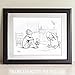 Lone Star Art Pooh Eating Honey - Winnie the Pooh 11x14 Unframed Nursery Art Print