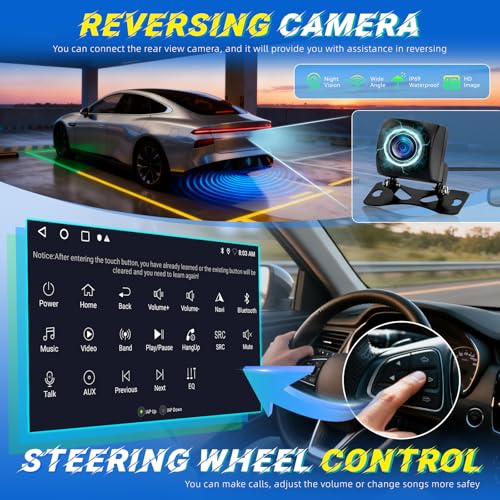 Car Radio for Mercedes Benz Smart Fortwo 2011 – 2015 [2G+64G] Android Car Radio 9 Touch Screen with Carplay and Android Wireless/Bluetooth/WiFi/Bluetooth/EQ/FM RDS Radio
