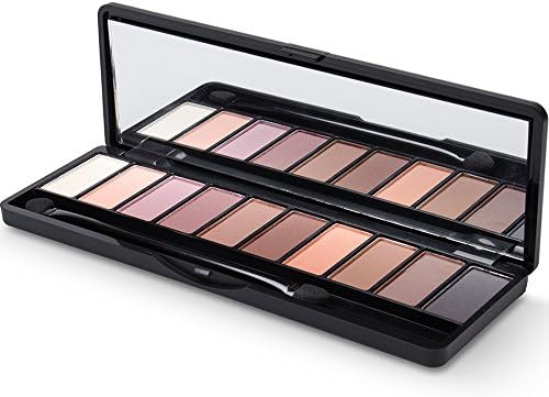 Eyeshadow Palette, 7 Matte & 3 Shimmer Shades, Highly-Pigmented Warm and Neutral Colors, Professional Makeup Palette with Double-Ended Blending Brush by LILYOBEAUTY (Warm Nude#3)