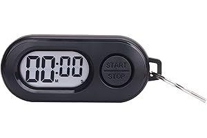 Keychain Stop Watch Timer, Portable Digital Countdown Timer, Pocket Size Countdown Clock with LCD Screen, Outdoor Sports Time