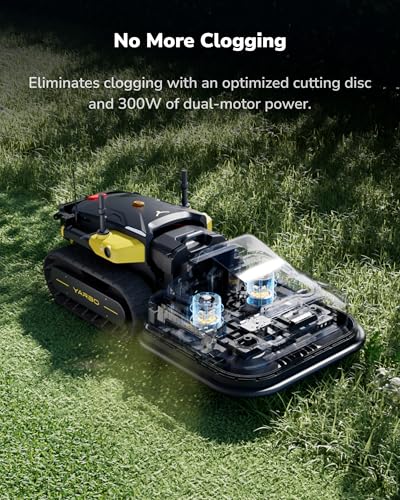YARBO 4-in-1 Modular Robot, Lawn Mower Pro, Snow Blower, and Blower with Auto-Charging, Wire-Free Setup, AI Multi-Zone Mapping & RTK for Navigation