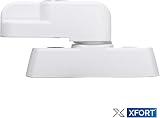 XFORT 2 Pack uPVC Door Window Jammer Locks French Doors Security White Brown view 9