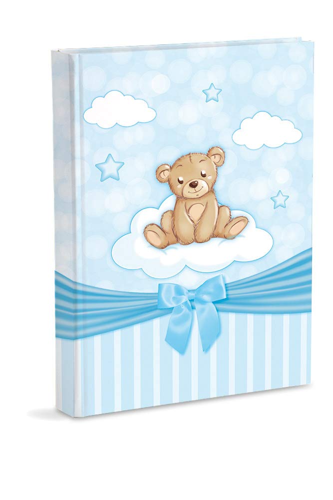 Mareli Photo Album, Baby Birth, with Diary, 23 x 30 cm, 56 White Pages and 4 Customizable, in Thick and Durable Cardboard Intervaled by Pergamino โ image 1