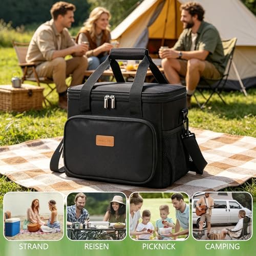 Kühltaschen, Faltbare Isolier-Thermotasche, Dunkelblau