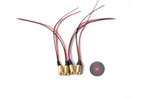 Red Laser Module Industrial Laser Module Adjustable Focus (6mm-point-4pack)