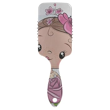 Amazon Com Cute Cartoon Girl With A Ladybug Air Cushion Comb