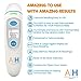 New Digital Infrared Baby Thermometer by AMAZING HEALTH GROUP - Fast Accurate Scanning of Forehead and Ear with Fever Alert - Moms LOVE the EASE of USE- Works on Infants, Kids, Adults - F D A Approved