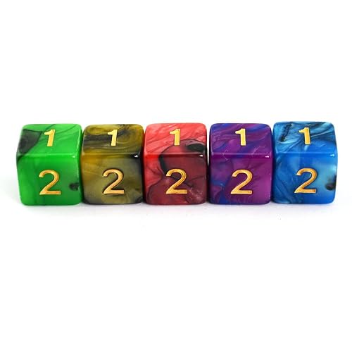 Lot De 10 Dés D6 Queen 16 Mm Acrylique – Faces Roi, Reine, 10 Et 9 – Pour Poker Et Jeux