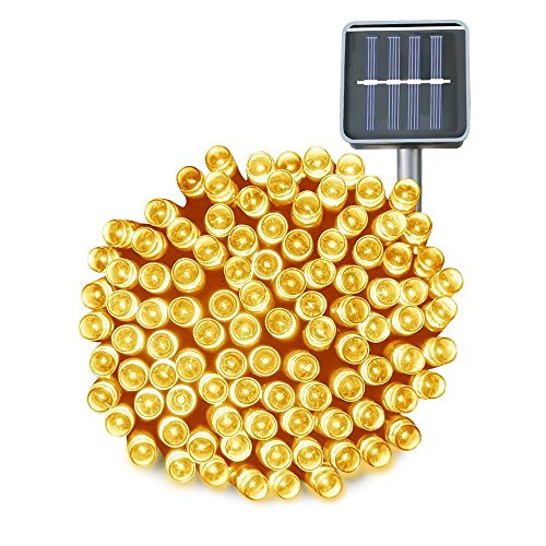 Bormart Solar Powered String Lights, 72ft 22m 200 LED Fairy String Lights Waterproof Starry Ambiance decorative lights for Outdoor, Fairy Garden, Home, Wedding, Christmas Party