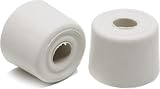 fiXte Medium Wall Floor Mounted Rubber Door Stopper Bump Stop 28mm White Pack view 5