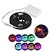 Excelvan 1M/3.3FT IP65 Waterproof Flexible Color Changing RGB SMD 5050 30 LEDs DC 5V Battery-powered LED Strip Light with Mini Controller