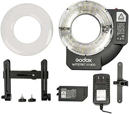 Godox Witstro AR400 400W Li-ion Battery Ring Flash Speedlite with LED Video Light