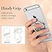 Finger Ring Stand, ESR Ring Holder/ Finger Grip/Kickstand/ Mount Universal [Washable] [Removable] Zinc Alloy Finger Loop for iPhone 7 / 7 plus / 6s / 6 Galaxy S8 S8+ S7 Edge, Silver
