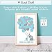 295 pc Elephant Baby Shower Decorations for Boy | It's A BOY| Banner, Napkins, Straws, Paper Decorations, Cake Toppers, Sash, Balloons, Favor Stickers, Guest Book, Confetti, Games | Blue Grey White