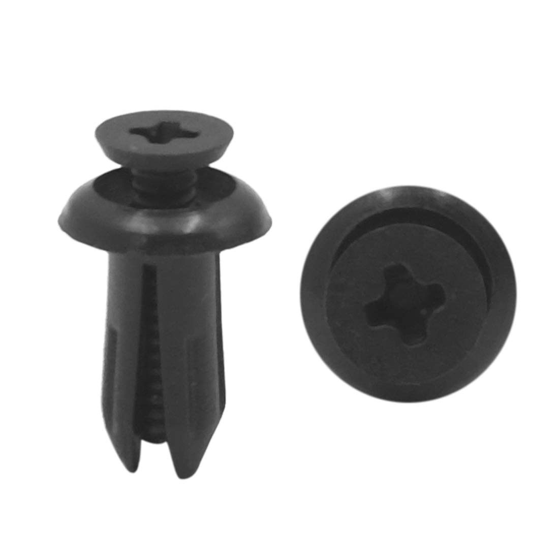 sourcing map 20Pcs 5mm Hole Dia Plastic Rivets Splash Guard Fender Fastener Clip