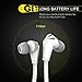 Bluetooth Headphones,NMPB H12 Wireless Stereo Headset In Ear Noise Cancelling Earbuds with Mic for iPhone, Samsung, LG and Android Phones-White Headphones