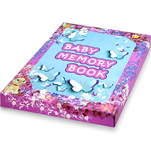BABY BOOKS - MEMORY BOOK - BABY FOOTPRINT - BABYS FIRST BOOK - BABY ALBUM - BABY JOURNAL