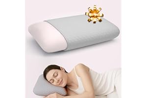 Zomaple Small Bed Pillows for Sleeping - Soft Breathable Memory Foam Firm Pillow Suitable for King, Queen, Full Size, Twin & Standard Beds, Best Memory-Foam Gift for Bedroom, Size 19.7×11.8' (50x30