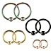 BodyJ4You 14 Gauge Captive Bead Piercing Ring Kit 8PC Stainless Steel for Nose Tragus Lip Nipple Belly Rings