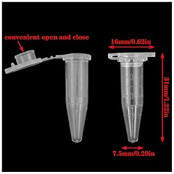 AYLIFU 250 PCS 0.5ML Microcentrifuge Tube