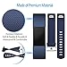 Tobfit Sport Bands Compatible with Fitbit Charge 2, 4 Pack, Replacement Wristbands for Women Men, Small/Large