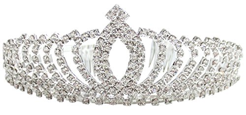 Women s elegant rhinestone wedding bridal tiara crown
