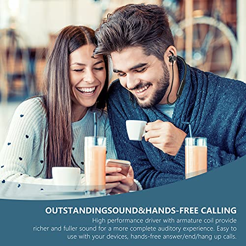 MTY Wireless Bluetooth Headphones Neckband 15Hrs Playtime Upgraded V5.0 Wireless Earbuds in Ear Noise Cancelling Sport Earbuds IPX5 Waterproof for Gym Running Call Work Home Office