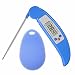 AROUSE Meat Thermometer Digital Instant Read Cooking Thermometer Electronic Food Thermometer With Probe and Kitchen Silicone Sponge Brush for Grill Food, Grilling BBQ, Milk, Tea, Coffee,Blue