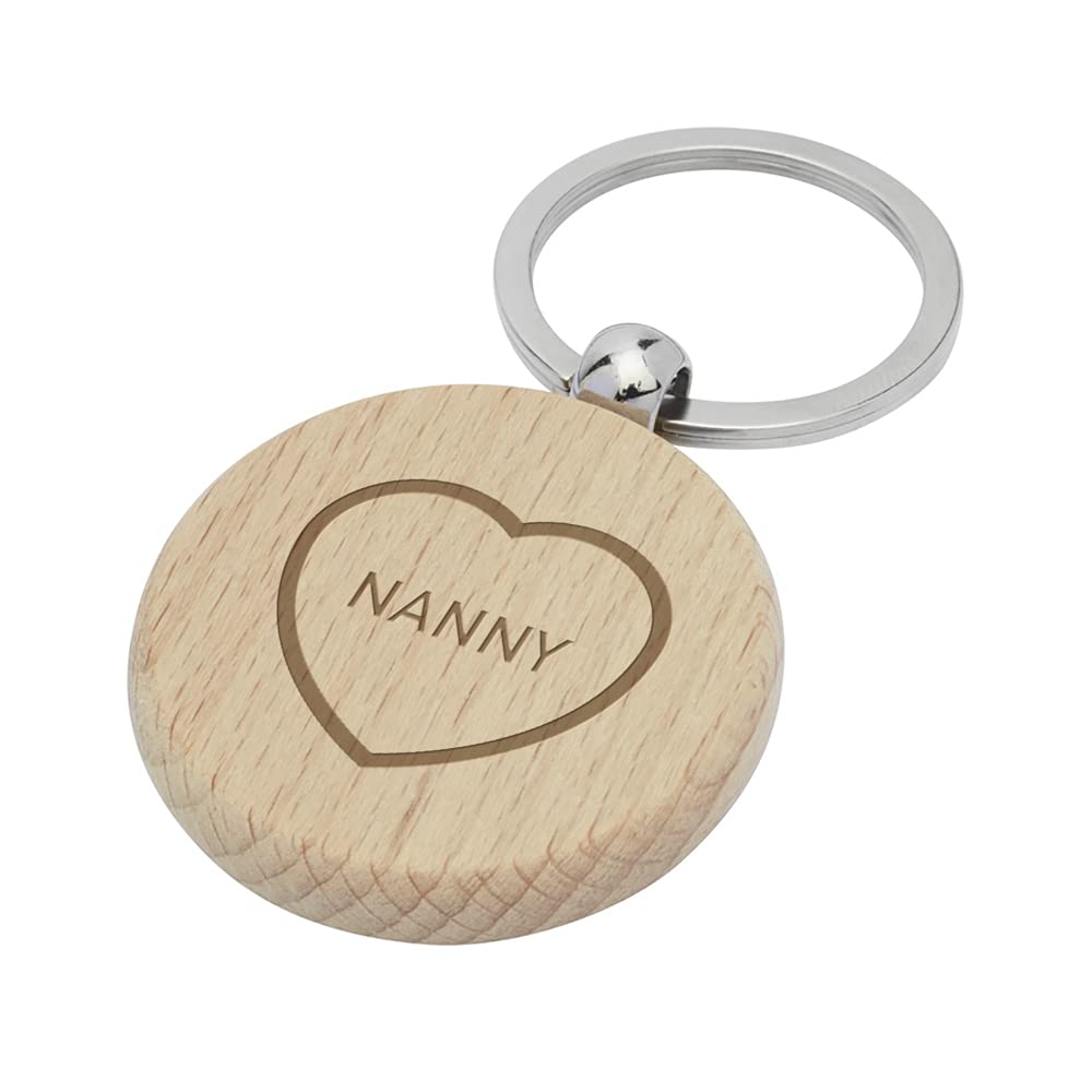 D Design Invent Print! Nanny Gift Idea Key Ring Keyring Present Birthday Novelty Gift for Best Nanny