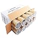 WDF 12oz Gold Plastic Cups-100pack Clear Plastic Cups with Gold Rim-Wedding/Party Disposable Cups-Heavyweight Dispasable Tumblers (Gold Trim)