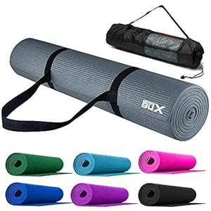 XN8 Exercise Yoga Mat Non Slip 8mm – Extra Thick with Carry Strap Eco Friendly For Pilates-Aerobic-Gymnastics-Home exercises-Fitness-Camping-Gym