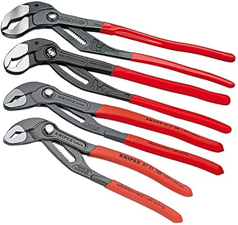 Knipex Cobra Pince Multiprise Plombier Cle 180 300 400 560 Mm Xl Pince Pour Pompe A Eau 8701 180 300 400 560 4 Pieces Pince Cle Sanitaire Tuyau Pince Amazon Fr Auto Et Moto