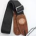 Muxico Cool Design Cotton Leather Guitar Strap,green