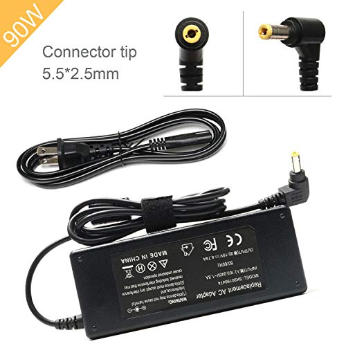 VUOHOEG AC Adapter Replacement for Toshiba Satellite C850 C855 C855D C875 C655 C655D C675 C50 C55 C55D C55DT C55T C75 C75D L50 L55 L55D L75 L305; PA5035U-1ACA PA3917U-1ACA Laptop Charger Power Cord