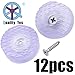 Quality Yes QY 12PCS Round Shape 30mm Diameter Rubber Screw-in Non Skid Feet Pad Chair Legs Noise Reducer